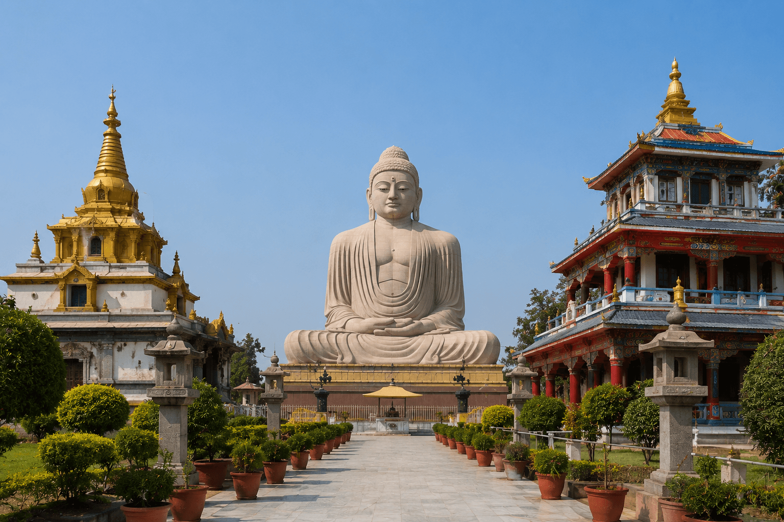 Great Buddha & International Monasteries