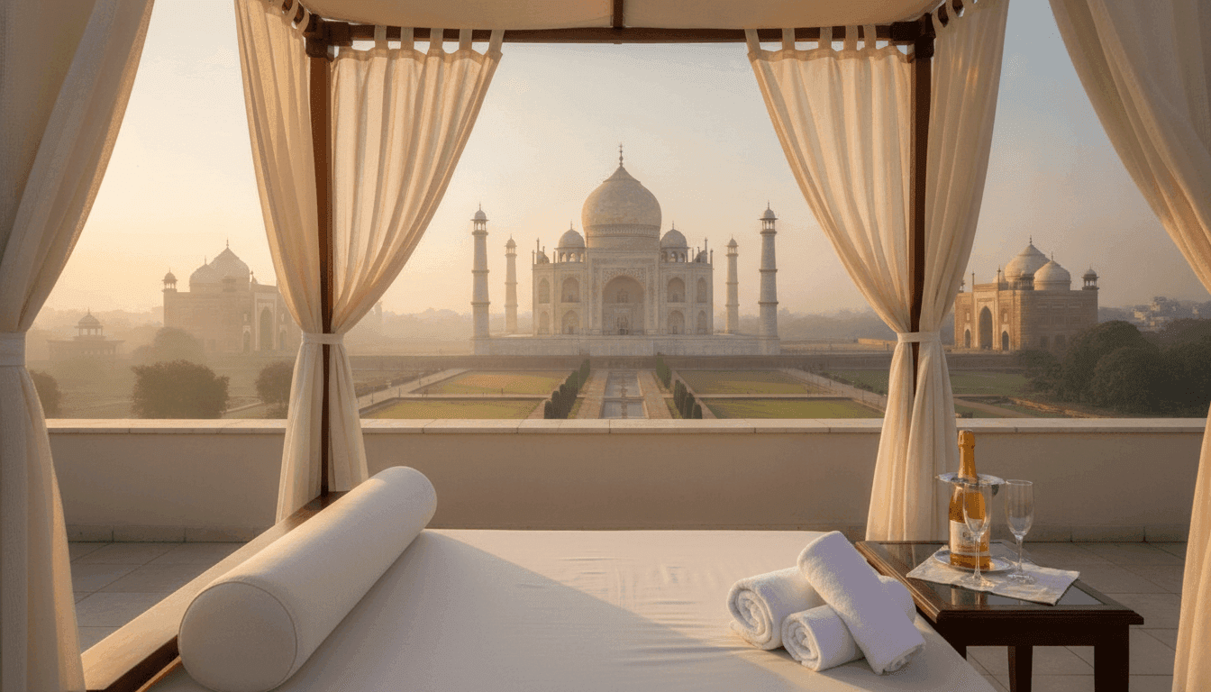 Choosing a Luxury Hotel in Agra with Views of the Taj Mahal